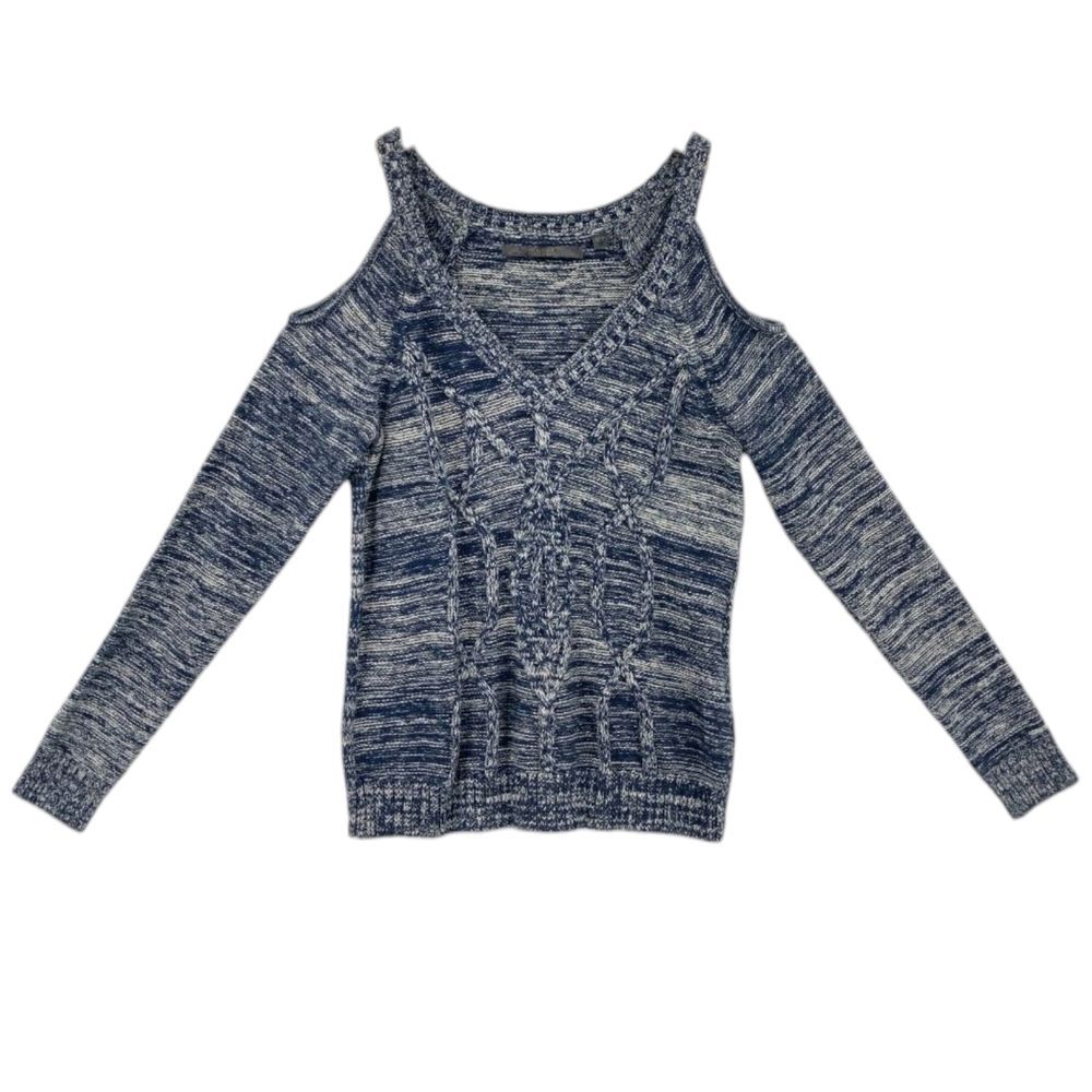 Guess Off-the-Shoulder Blue Sweater S
